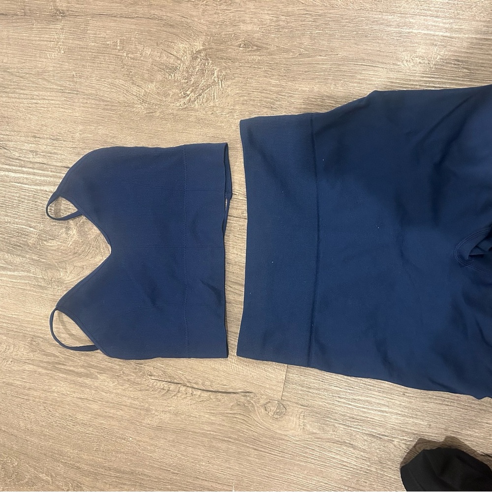 Navy Blue Two-Piece Set